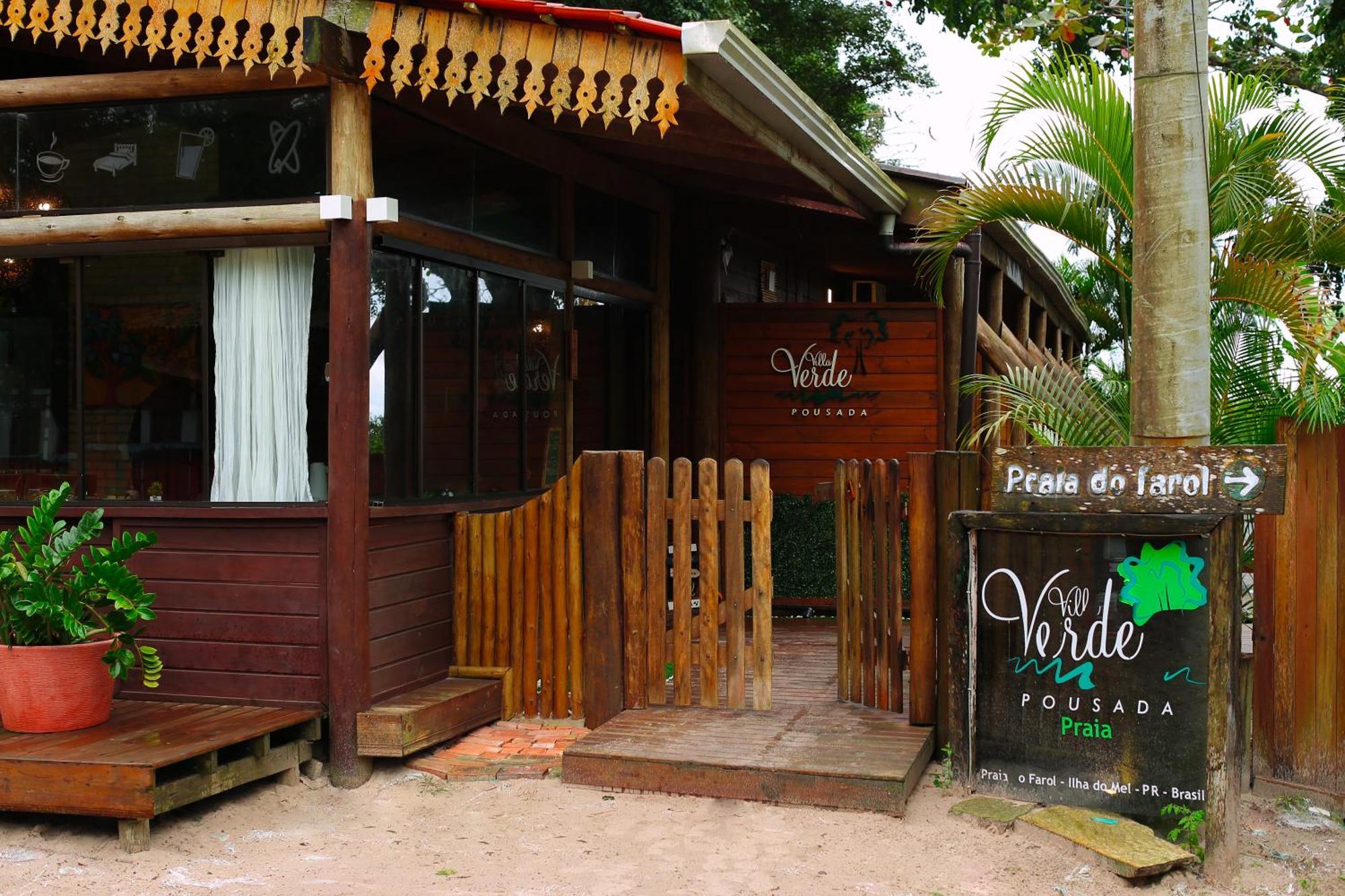 Pousada Villa Verde - Frente Para A Praia Do Farol Ilha do Mel Zewnętrze zdjęcie